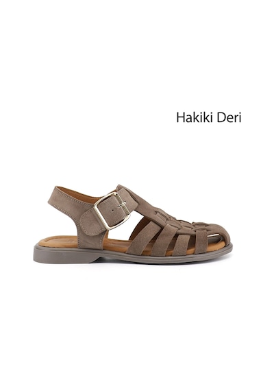 Gönderi(R) Gönderi R Kadın Vizon Süet Tokalı Bantlı Burnu Kapalı Hakiki Deri Sandalet Dyza75645058 Gönderi(R) Gönderi R Kadın Vizon Süet Tokalı Bantlı Burnu Kapalı Hakiki Deri Sandalet Dyza75645058