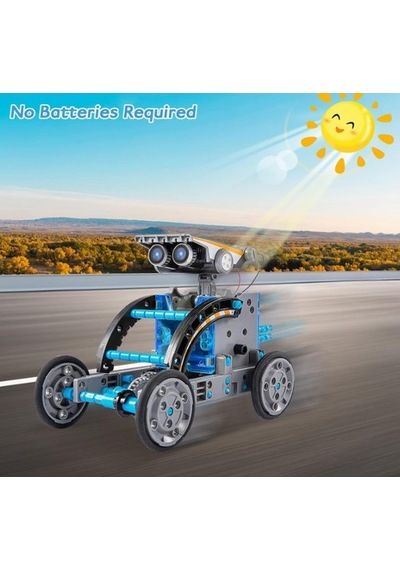 Acelife Acelıfe Çocuklar Için Güneş Enerjili Robot Oyuncak, 12'si 1 Arada Stem Kit, Kendin Yap Inşaat Beceri Oyuncakları