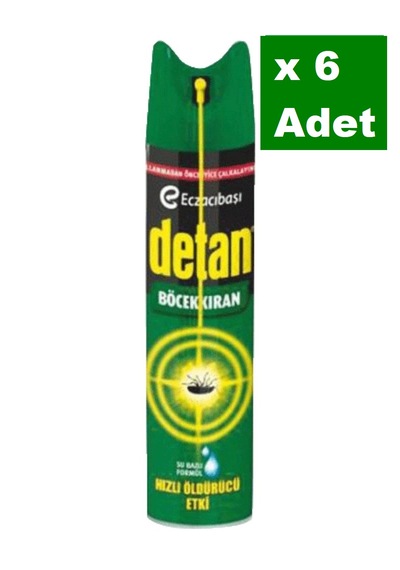 Detan Köpük Böcek Spreyi Kokusuz 6 x 275 ML