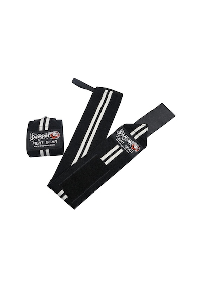 Dragondo 63911 Halter Ve Fitness Bilek Bandajı Yeni Seri Siyah - Beyaz