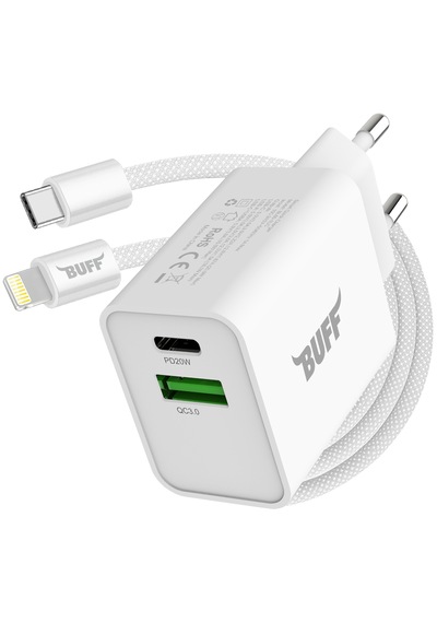 Buff BL60-ST Type-C To Lightning 20 W Şarj Aleti Seti