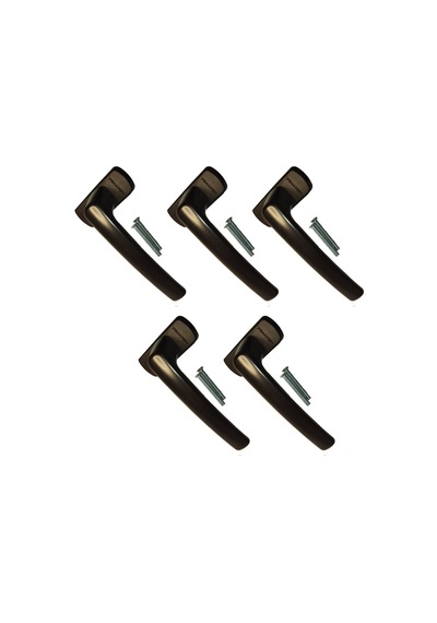 5 Adet Koyu Kahve Pimapen® Marka Pencere Kolu (Aluminyum)
