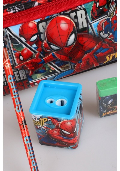 X Dekomus Lisanslı Spiderman Gamevers Collection Spiderman Kalem Çantası,2 Kurşun Kalem,silgi Ve Kalemtraş Altın