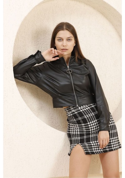 Verymoda Deri Mont F0443 Siyah