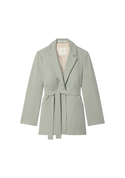 Calvin Klein Casual Twıll Belted, Pez, 6 Bej Kadın Ceket