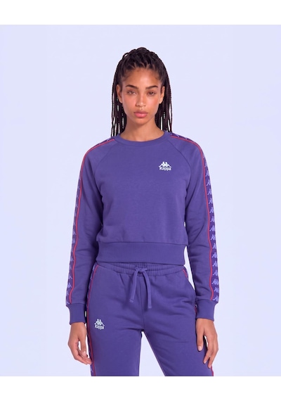 Kappa 222 Banda Marbella Tur Kadın Mor Viyole Regular Sweatshirt