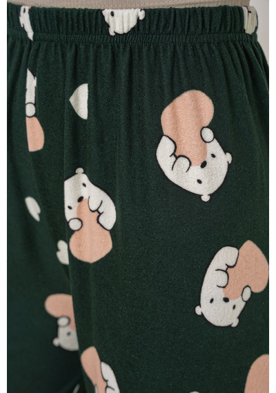 Bigdart 4323 Desenli Pijama Altı - Y. Zümrüt Yeşili