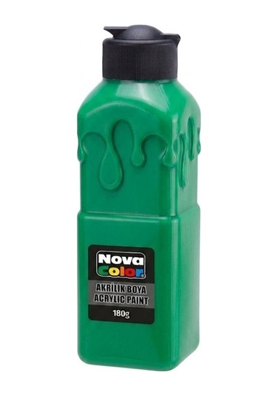 Nova Color Akrilik Boya 180gr Yeşil - 3 Adet Diğer