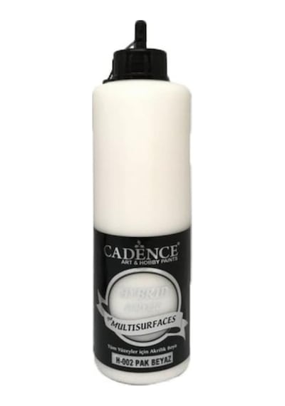 Cadence Multisurface Hybrid Akrilik Boya - 002 Pak Beyaz 500 Ml