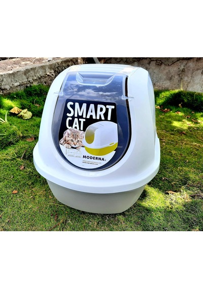 Smart Kapalı Kedi Tuvaleti - Gri 53 Cm