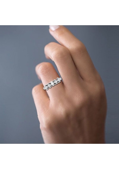 0,50 Karat Pırlanta Beştaş Yüzük (483758878)