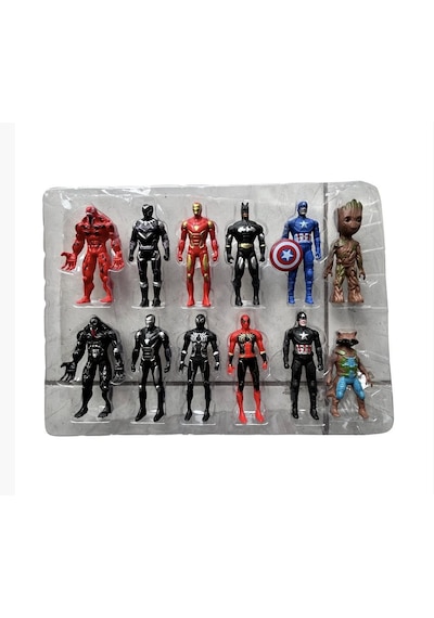 12 Parça Avangers Yenilmezler Süper Kahramanlar Özel Kutulu Set Marvel