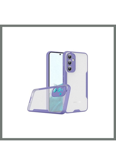 Mmb-trade Samsung Uyumlu Galaxy A24 4g Kılıf Platin Silikon - Lila Mmbz