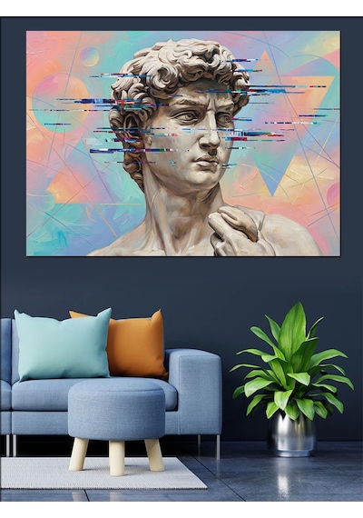 Ahşap Tablo David Heykeli Ve Modern Sanat