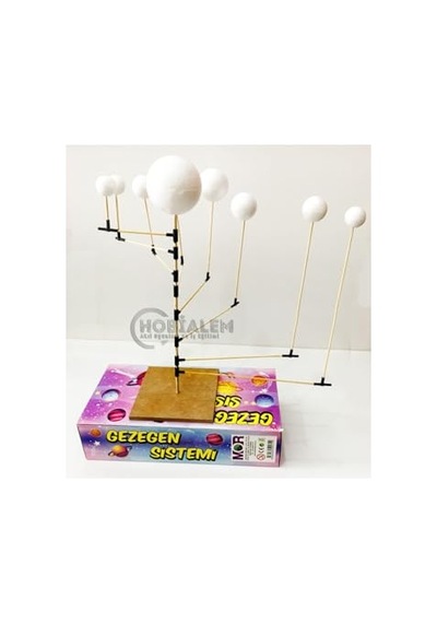 Gezegen Sistemi Maketi, 9 Parça, Güneş Sistemi, Eğitici Maket, Model Gezegenler