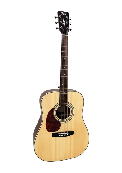 Cort Earth70lhop Akustik Gitar Solak, Open Pore, Masif Ladin Kapak,