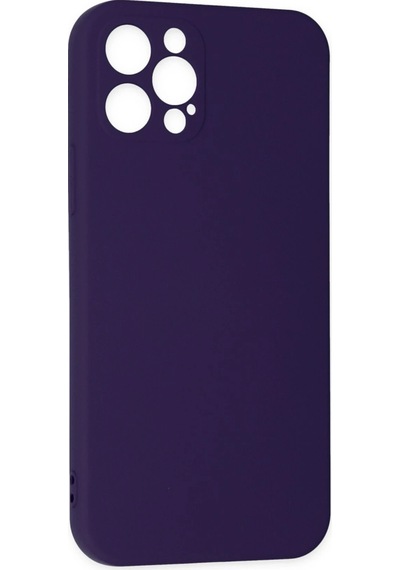 Cosmotex Newface Apple iPhone Uyumlu  12 Pro Max Kılıf Nano İçi Kadife Silikon - Mor