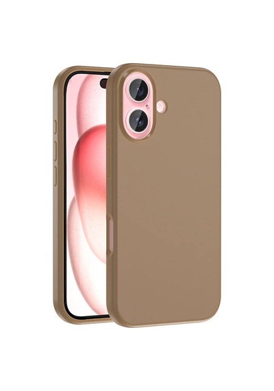 Apple iPhone Uyumlu 16 Kılıf M-safe Şarj Özellikli Sıvı Teknolojili Silinebilir Sert Zore Kivi Kapak