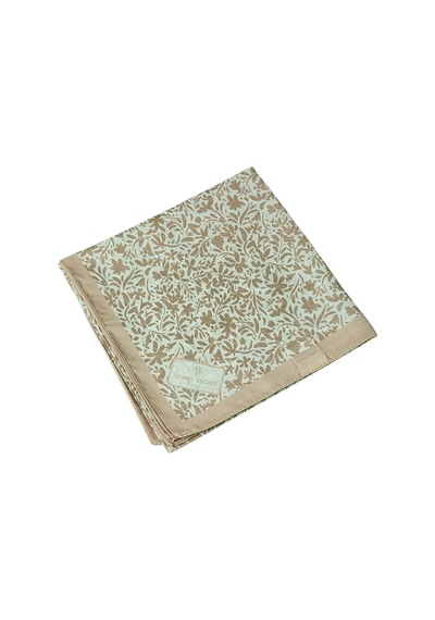 Mim Eşarp Mim Prime Pamuk Çiçek Desenli Eşarp 90x90 Cm Pudra - Bej