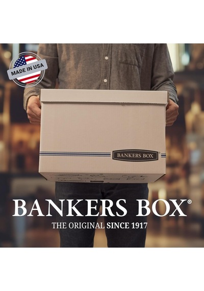 Bankers Box 0076315 Stor/fıle Orta Hizmet Saklama Kutuları, Fastfold, Kaldırma Kapağı, Letter/legal, 20'li Paket Genel