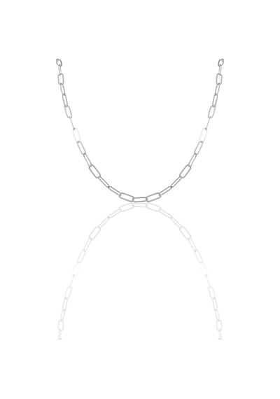 Gümüş Ataç Zincir. Barcode Gümüş - Rose Gold