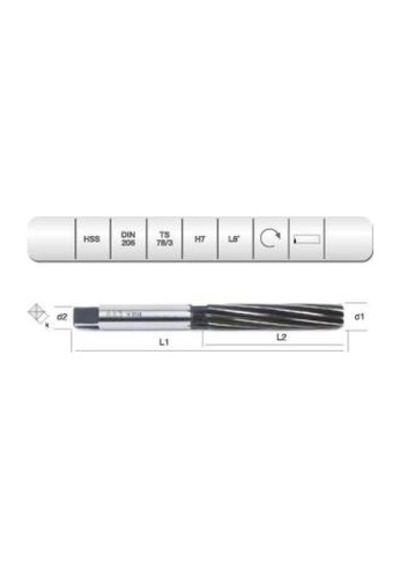 Evar Hss Dın 206 L-rn El Raybası 18.5 Mm H7