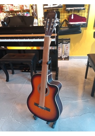 Ravenni Rcg-120 4/4 Klasik Gitar Tam Boy Kesik Kasa Kılıf+penaseti+kapo Hediyeli Sunburst