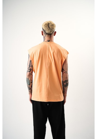 Respire Erkek Basic Tank Top Atlet Şeftali