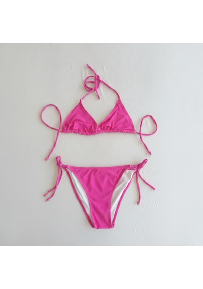 Bonbon Kadın Plaj Giyim Fuşya Bikini Takım Bb2596 Çok Renkli