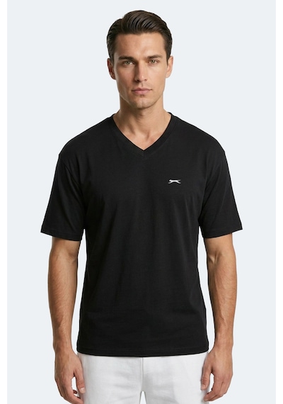 Slazenger Katre Erkek Oversıze Siyah Tişört