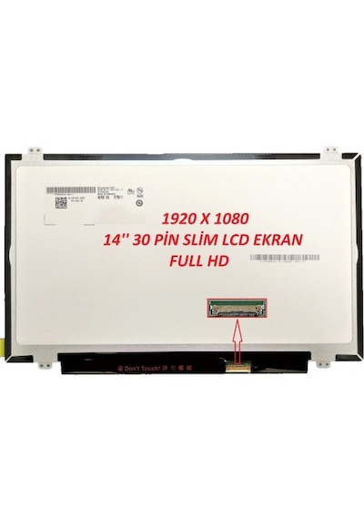 Nion Nv140fhm-n43 ,nv140fhm-n41 Notebook Lcd Ekran 14.0'' Slim Led Mat