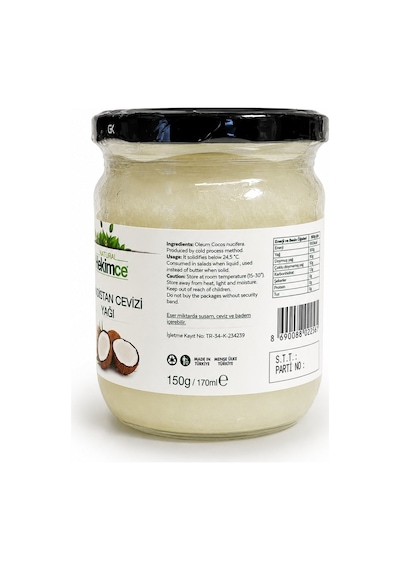 Hindistan Cevizi Yağı %100 Sızma 150 G