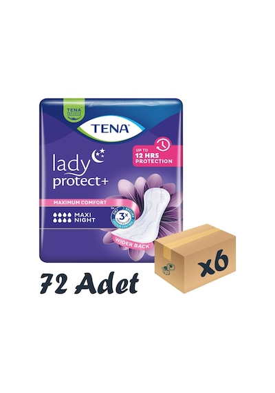 Lady Maxi Night 8 Damla Kadın Mesane Pedi 6 x 12'li