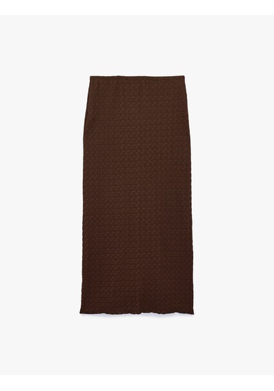 Koton Bürümcük Kumaş Dokulu Slim Fit Midi Kalem Etek Kahverengi 6sak10299ek Kahve Koton Bürümcük Kumaş Dokulu Slim Fit Midi Kalem Etek Kahverengi 6sak10299ek Kahve