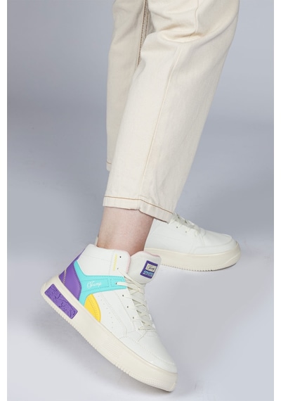 Jump 28756 Yüksek Bilekli Bej Kadın Sneaker Günlük Spor Ayakkabı Bej Jump 28756 Yüksek Bilekli Bej Kadın Sneaker Günlük Spor Ayakkabı Bej