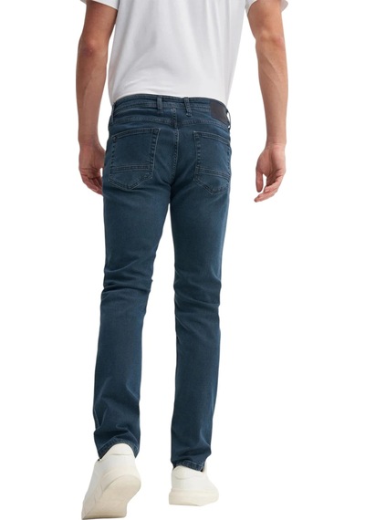 Cazador Parker Normal Bel Extra Slim Fit Dar Paça Jean Pantolon-03580 Mavi