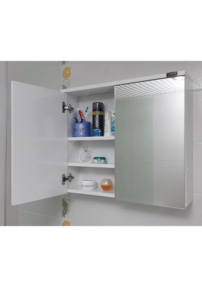Çift Kapaklı Tam Boy Lavabo Üstü Banyo-Wc Dolabı (Günlük Kargo) (362303334) Beyaz