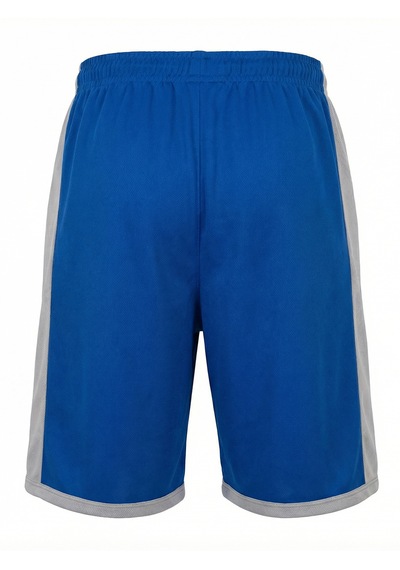 Orendahill Erkek Spor Şort Hızlı Kuruyan Esnek Regular Fit Gym Cepli Yan Çizgi Detaylı Activewear Saks Mavi
