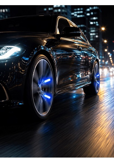 Hareket Sensörlü 4'lü Led Sibop Işığı Araç Lastiği Çok Renkli