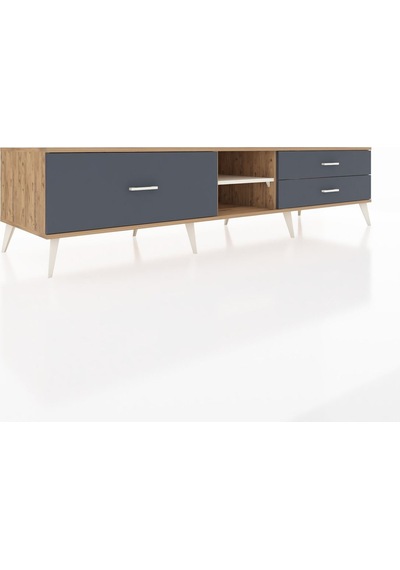 Kronos Tv Ünitesi Tek Raflı 3 Çekmeceli 220x59x51 Çam-aytaşı/antrasit Aytası/antrasıt - Atlas Çam Kronos Tv Ünitesi Tek Raflı 3 Çekmeceli 220x59x51 Çam-aytaşı/antrasit Aytası/antrasıt - Atlas Çam