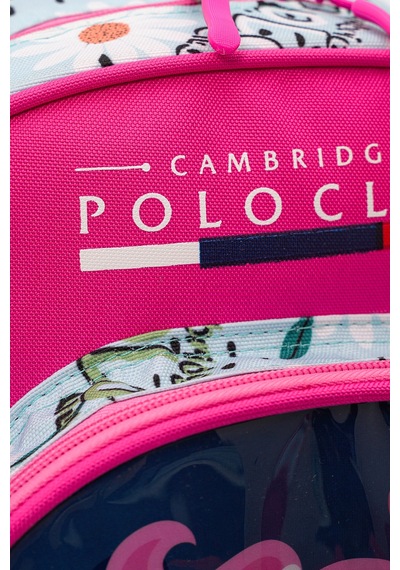 Cambridge Polo Club Unicor Desenli 3'lü Kız Çocuk İlkokul Çanta Seti Açık Pembe