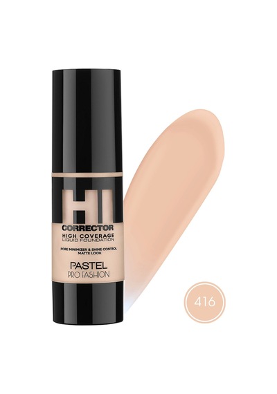 Pastel High Coverage Liquid Foundation - Likit Fondöten 416
