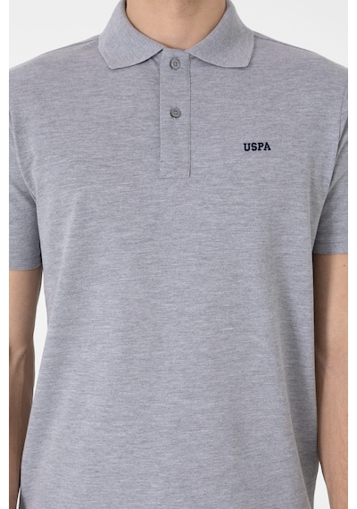 U.S. Polo Assn. Erkek Regular Fit Polo Yaka Gri Melanj Basic Tişört 50306007-VR086 U.S. Polo Assn. Erkek Regular Fit Polo Yaka Gri Melanj Basic Tişört 50306007-VR086