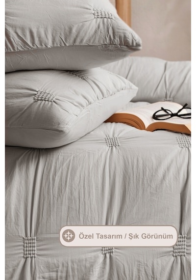 Elart Bianca Tek Kişilik Comfort Set Gri