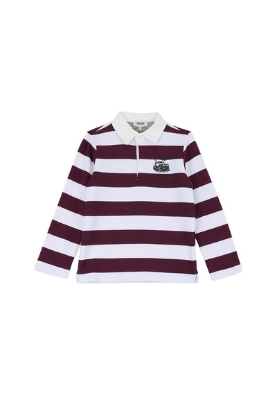 Jeep Sweatshirt, 5-6 Yaş, Ekru - Bordo