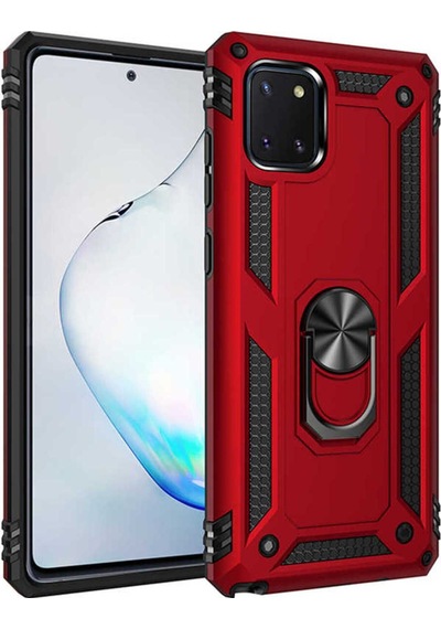 Samsung Uyumlu Galaxy A81 Note 10 Lite Kılıf Zore Vega Kapak Kırmızı