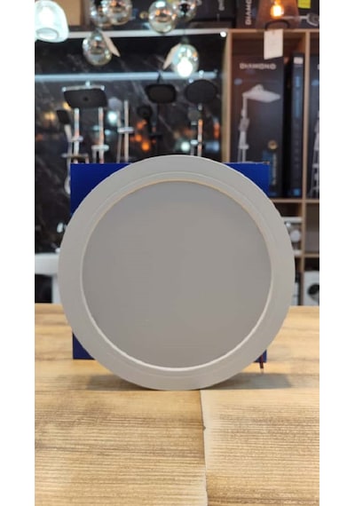 24 Watt Oval Beyaz Kasa Beyaz Işık Sıva Üstü Led Panel 6500k Beyaz - Beyaz Işık