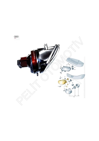Audi A4 Ön Sağ Sis Farı 8d0941700b 1999-2001