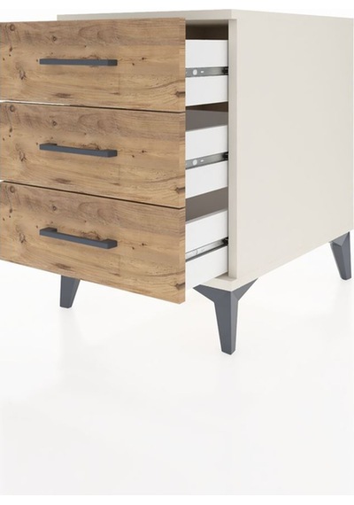 Kronos Komodin 3 Çekmeceli 44x59x64 Aytaşı-çam Aytaşı