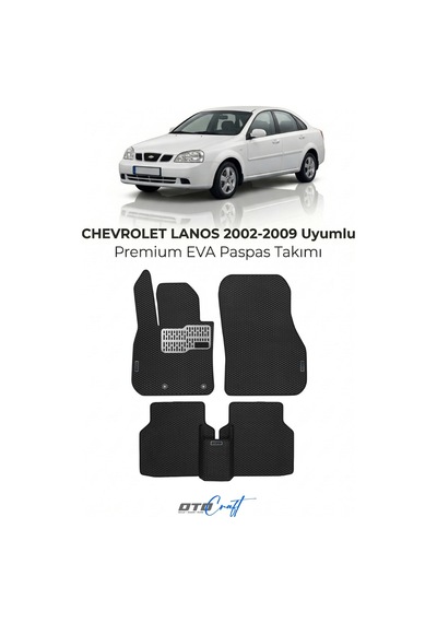 OtoCraft Chevrolet Lanos 2002-2009 Araca Özel 3d Havuzlu Eva Paspas Tam Set 5 Parça
